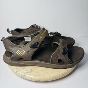 Columbia 2 strap Terrain Cordovan Brown Ankle‎ Strap Sandals Men's Size 12